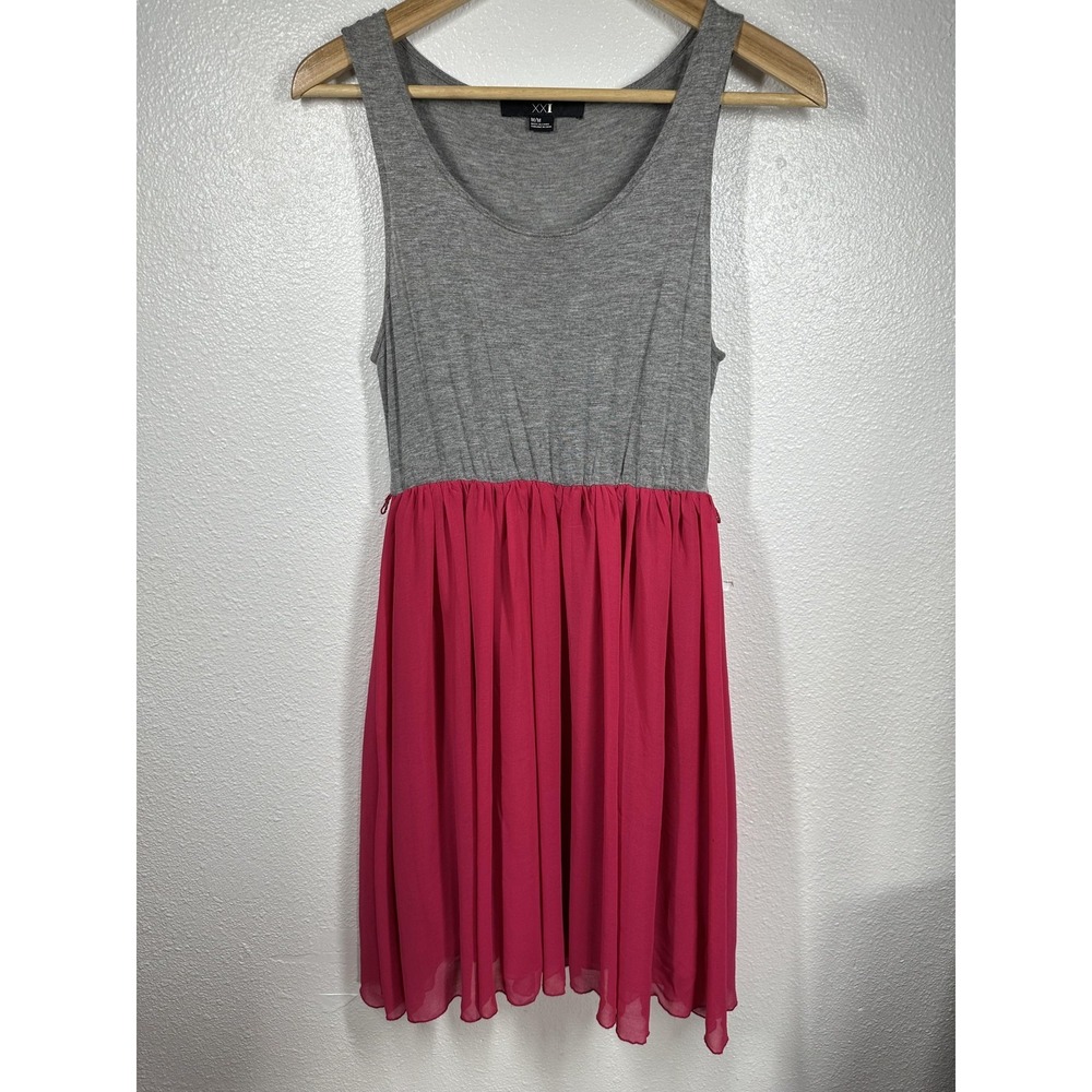 XXI Dress Womens Medium Colorblock Sleeveless Chiffon‎ Fit & Flare